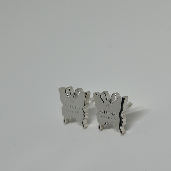 Gucci 925 silver butterfly earrings authentic - Picture 9 of 14